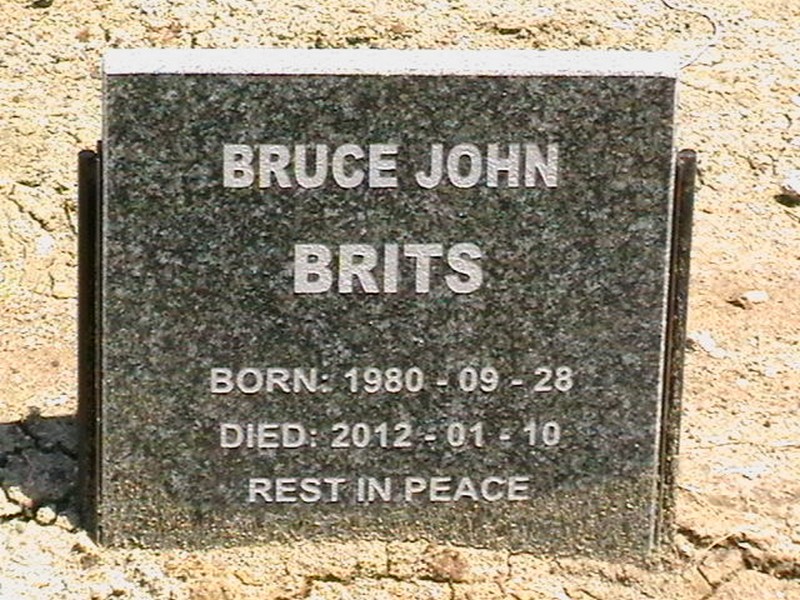 BRITS Bruce John 1980-2012