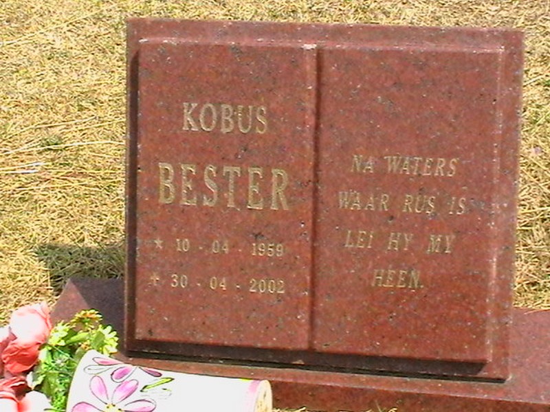 BESTER Kobus 1959-2002