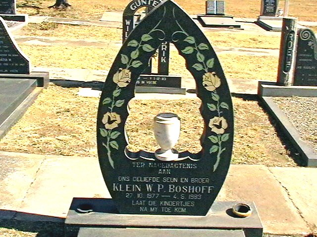 BOSHOFF W.P 1977-1993
