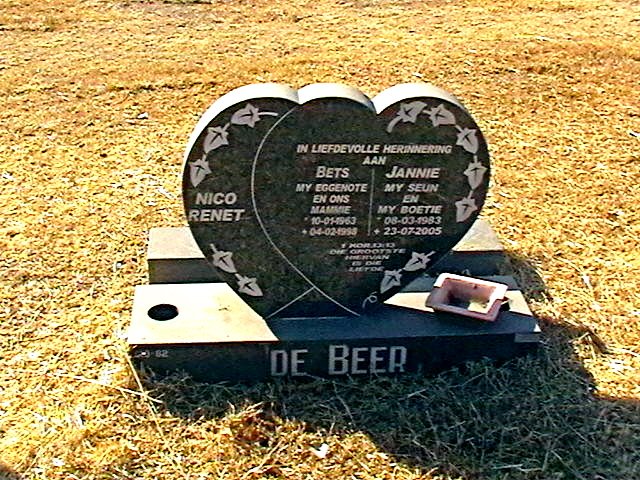 BEER Bets, de 1963-1993 :: DE BEER Jannie 1983-2005