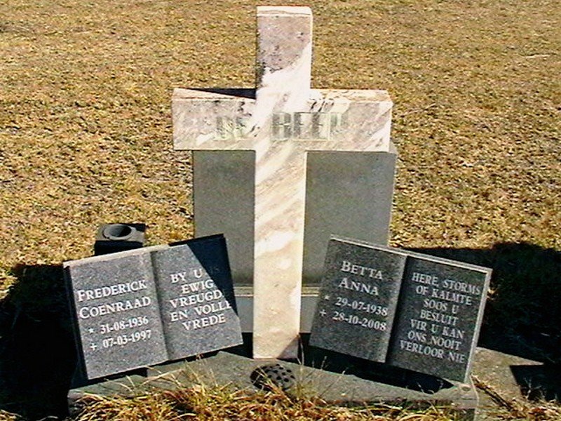 BEER Frederick Coenraad, de 1936-1997 &amp; Betta Anna 1938-2008