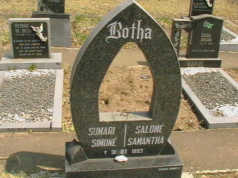 BOTHA Sumari Simoné 1983-1983 :: BOTHA Salomé Samantha 1983-1983