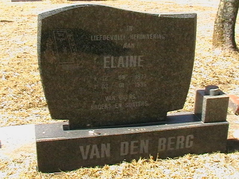 BERG Elaine, van den 1979-1996