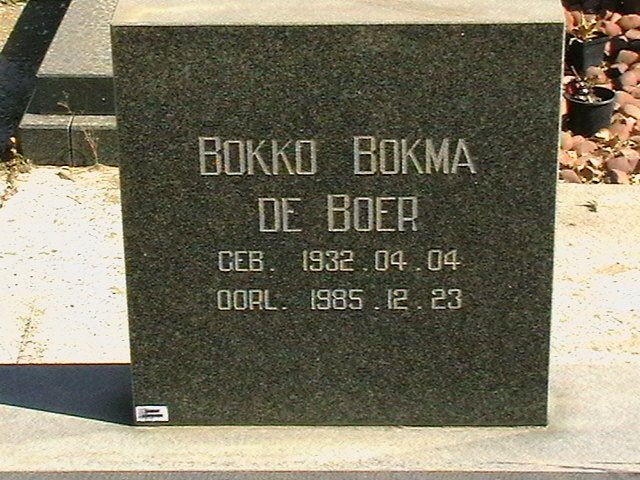 BOER Bokko Bokma, de 1932-1985