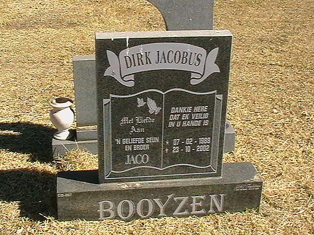 BOOYZEN Dirk Jacobus 1988-2002
