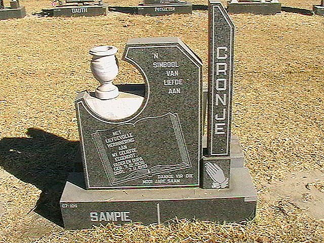 CRONJE Sampie 1936-1993
