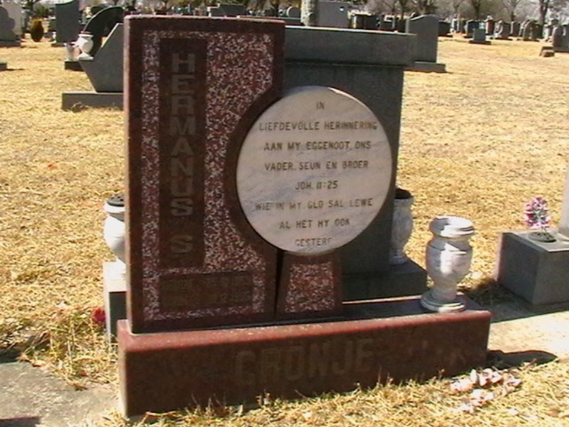 CRONJE Hermanus S. 1959-1995
