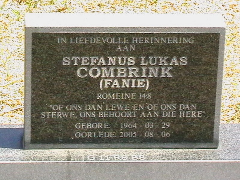 COMBRINK Stefanus Lukas 1964-2005