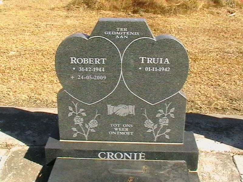 CRONJÉ Robert 1944-2009 &amp; Truia 1942-