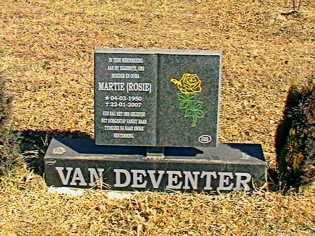 DEVENTER Martie, van 1950-2007