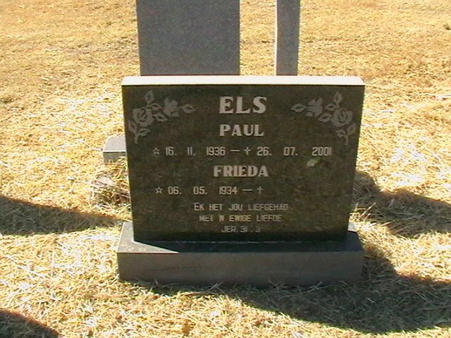 ELS Paul 1936-2001 &amp; Frieda 1934-