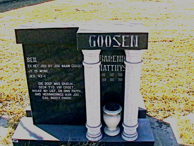 GOOSEN Barend Matthys 1956-1990