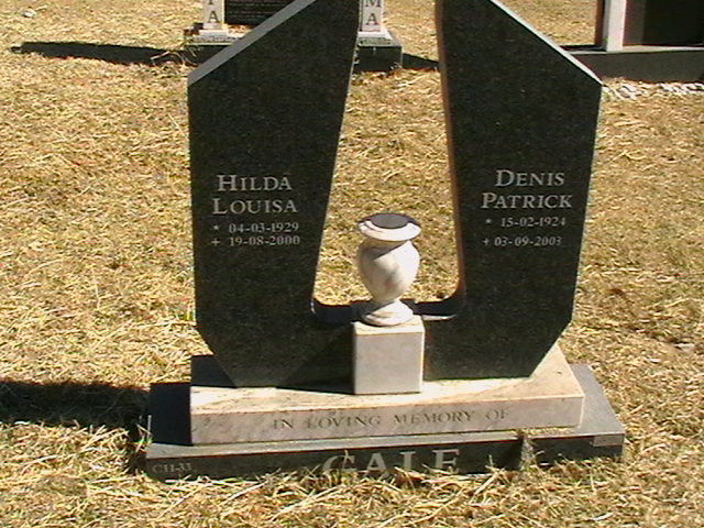 GALE Denis Patrick 1924-2003 &amp; Hilda Louisa 1929-2000
