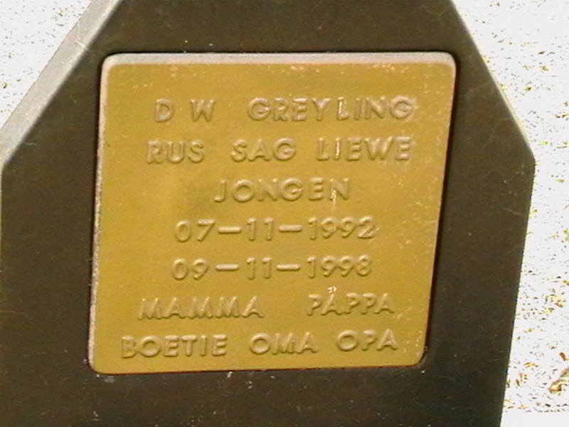 GREYLING D.W. 1992-1998 _2