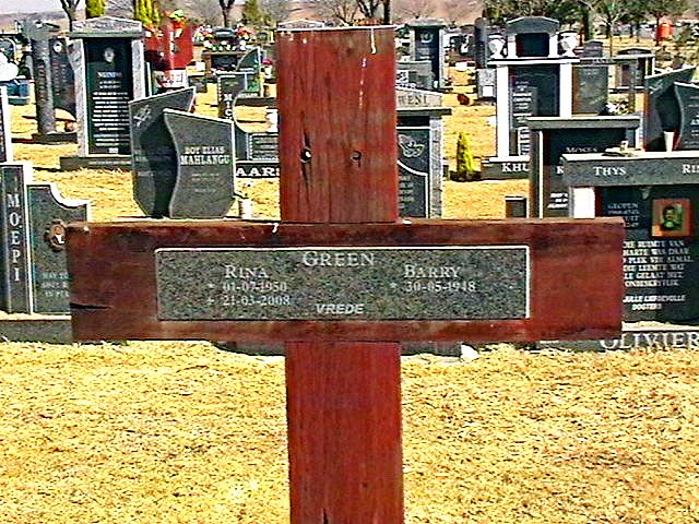 GREEN Barry 1948- &amp; Rina 1950-2008