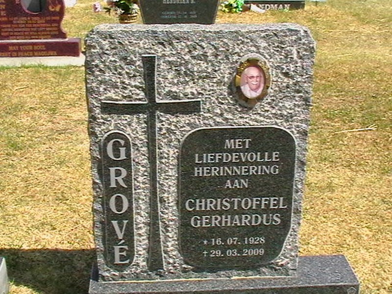 GROVÉ Christoffel Gerhardus 1928-2009