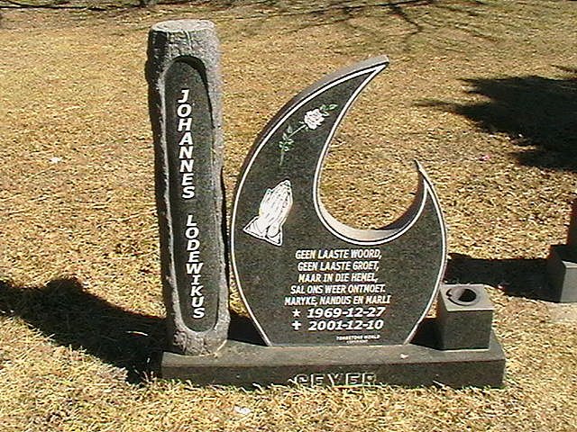 GEYER Johannes Lodewikus 1969-2001