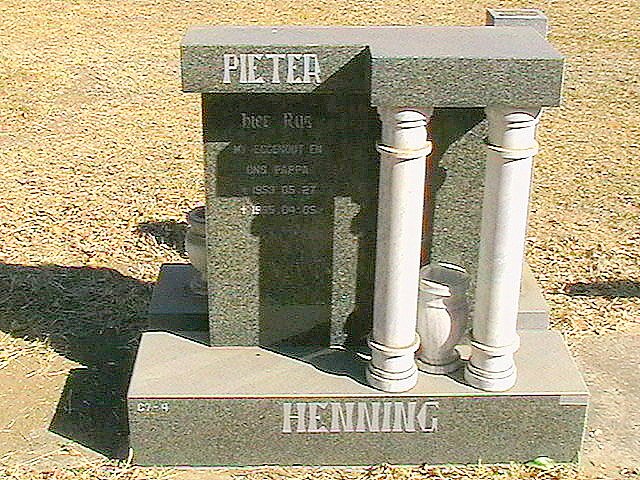 HENNING Pieter 1953-1995