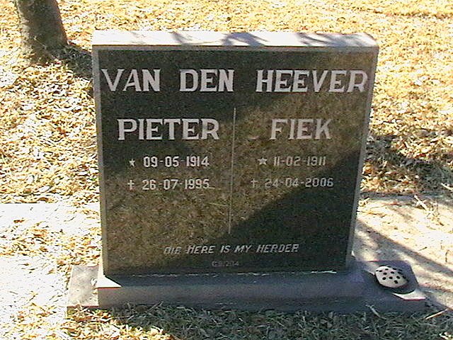 HEEVER Pieter, van den 1914-1995 &amp; Fiek 1911-2006