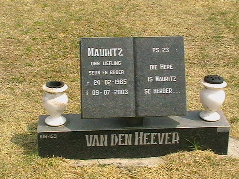 HEEVER Mauritz, van den 1985-2003