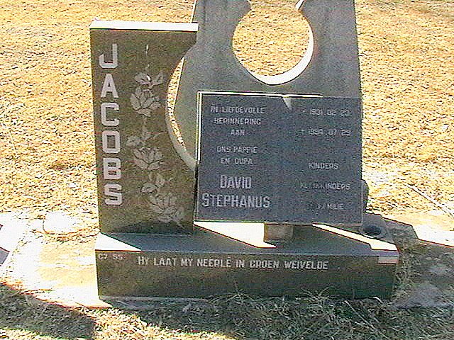 JACOBS David Stephanus 1931-1994