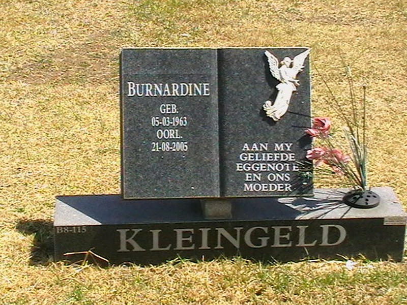 KLEINGELD Burnardine 1963-2005