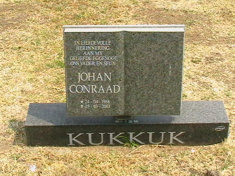 KUKKUK Johan Conraad 1968-2003