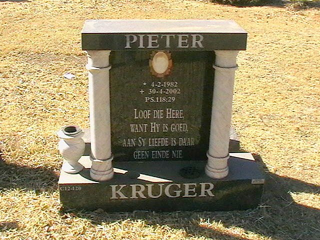 KRUGER Pieter 1982-2002