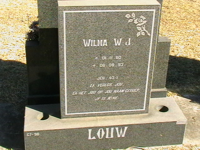 LOUW Wilma W.J. 1960-1993