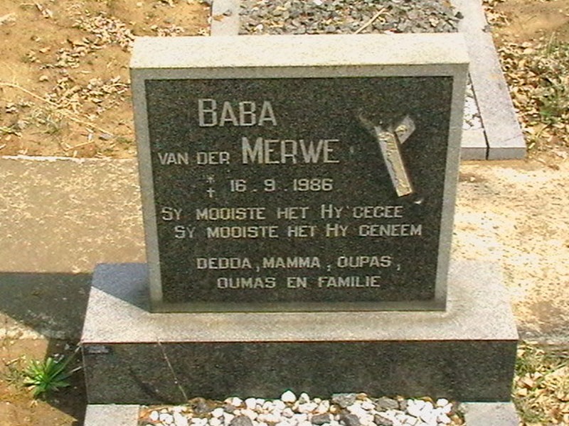 MERWE Baba, van der 1986-1986