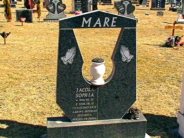 MARE Jacoba Sophia 1940-2003