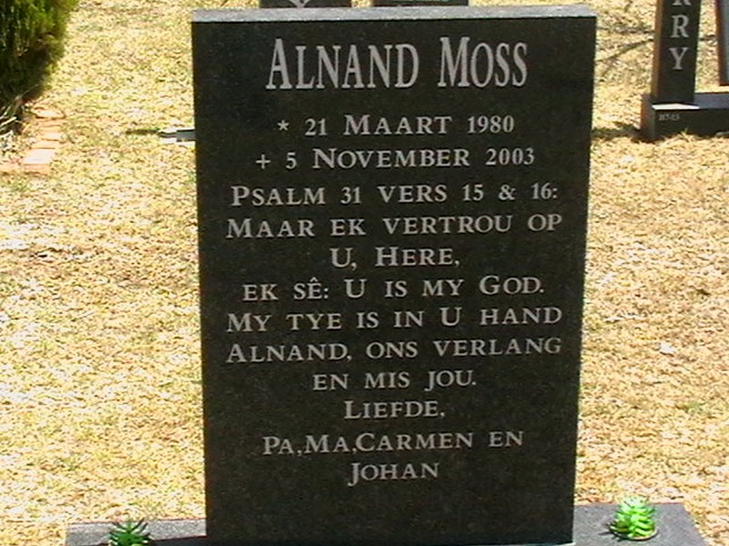 MOSS Alnand 1980-2003