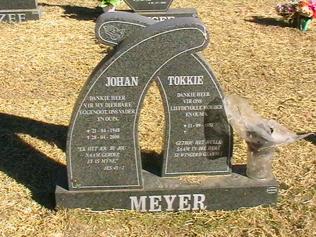 MEYER Johan 1948-2000 &amp; Tokkie 1951-