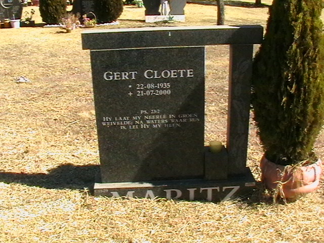 MARITZ Gert Cloete 1935-2000
