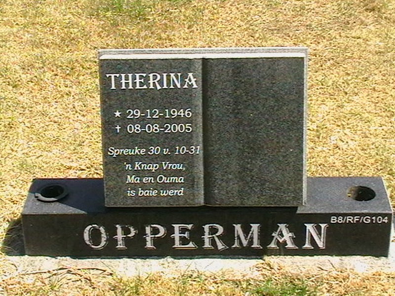 OPPERMAN Therina 1946-2005