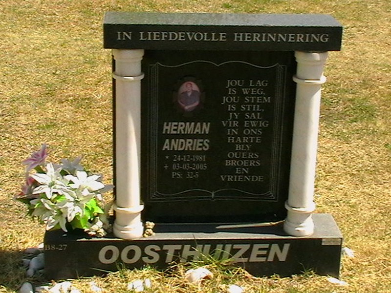 OOSTHUIZEN Herman Andries 1981-2005