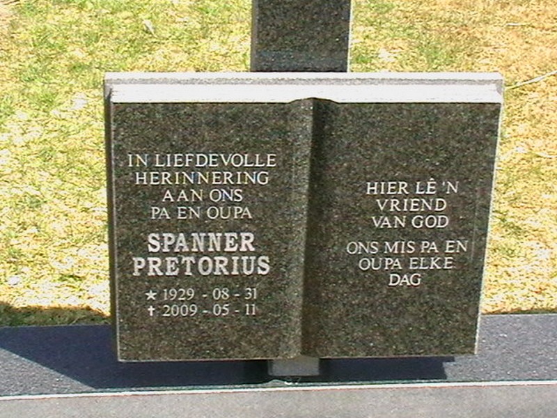 PRETORIUS Spanner 1929-2009