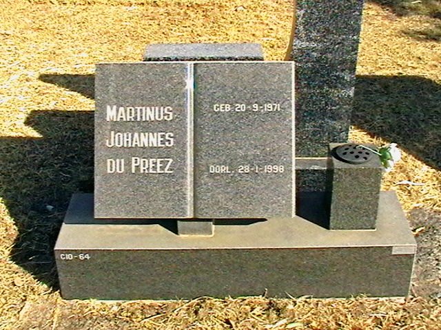 PREEZ Mathinus Johannes, du 1971-1998