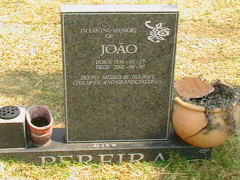 PEREIRA Joäo 1936-2002
