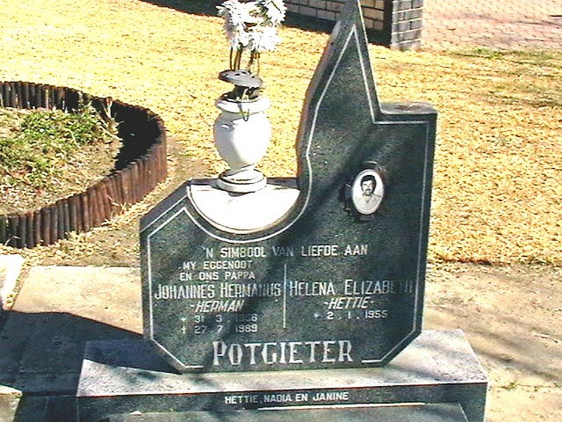 POTGIETER Johannes Hermanus 1956-1989 &amp; Helena Elizabeth 1955-