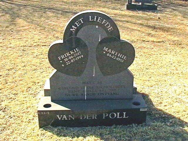 POLL Frikkie, van der 1947-1999 &amp; Marthie 1953-