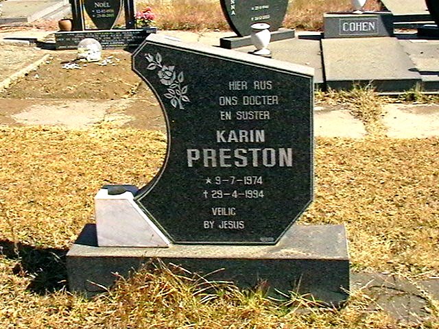 PRESTON Karin 1974-1994