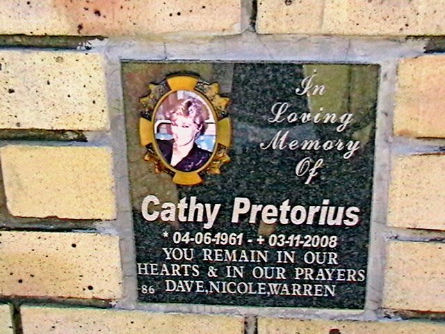 PRETORIUS Cathy 1961-2008