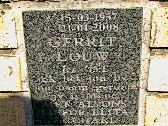 LOUW Gerrit 1957-2008