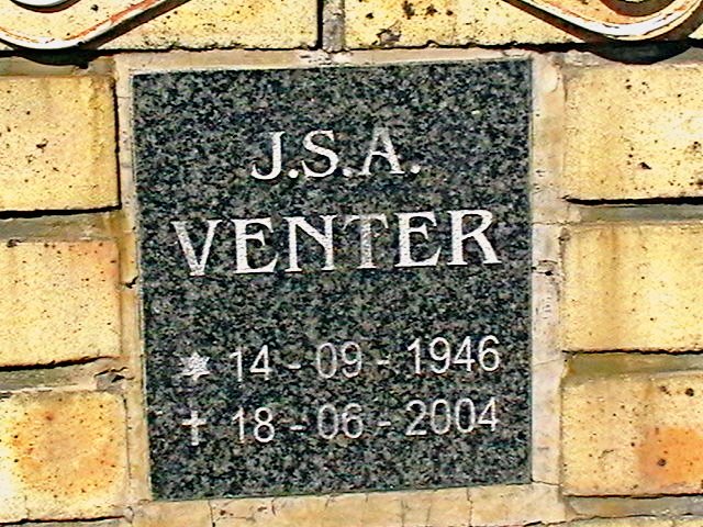 VENTER J.S.A. 1946-2004