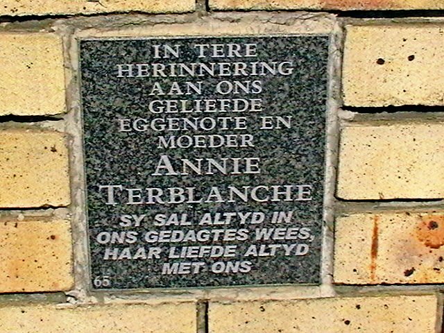 TERBLANCHE Annie