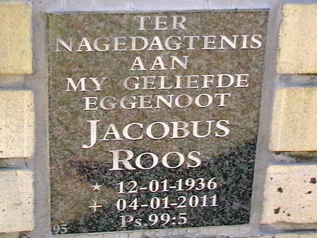 ROOS Jacobus 1936-2011