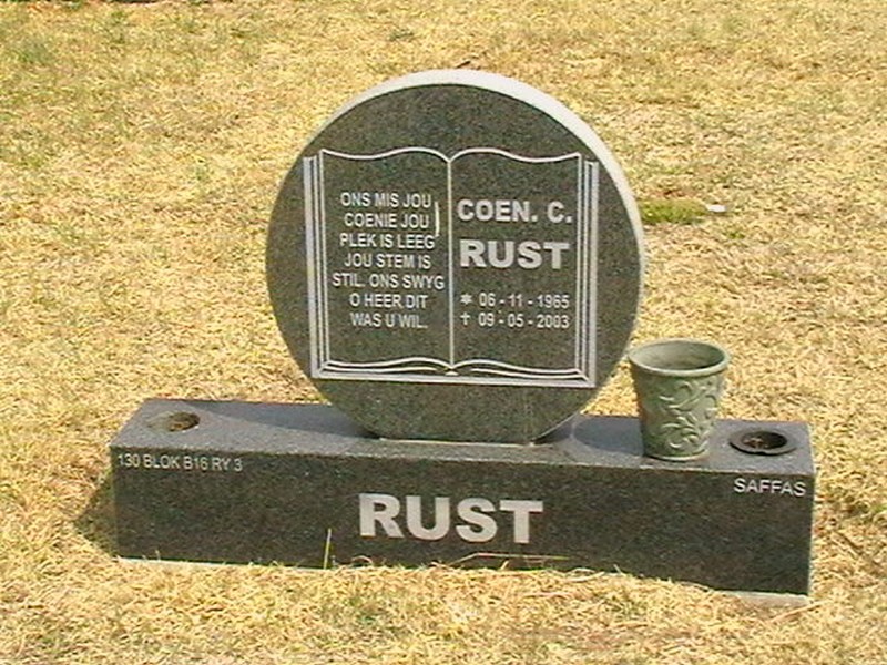 RUST Coen C. 1965-2003
