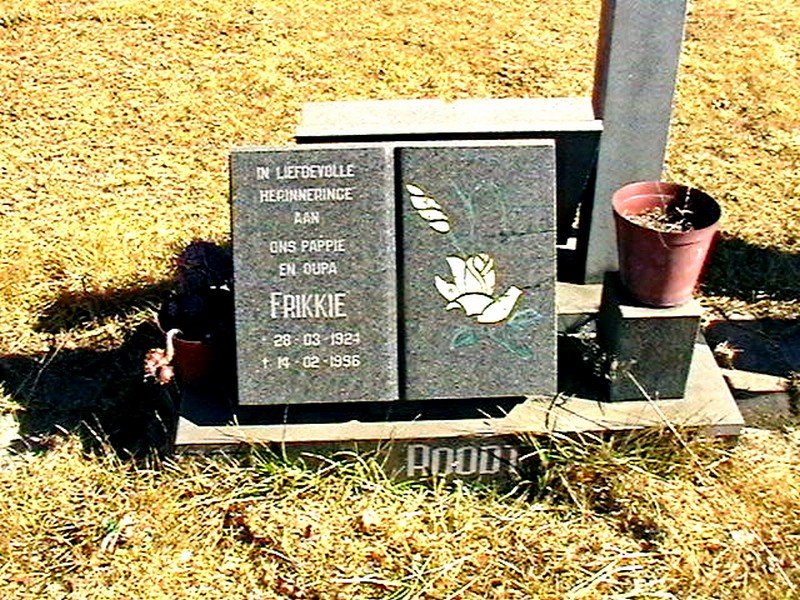 ROODT Frikkie 1924-1996