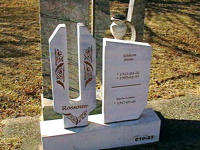 ROSSOUW Gideon Josau 1943-1999 &amp; Marie-Louise 1947-